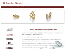 Tablet Screenshot of juweliergabriel.de